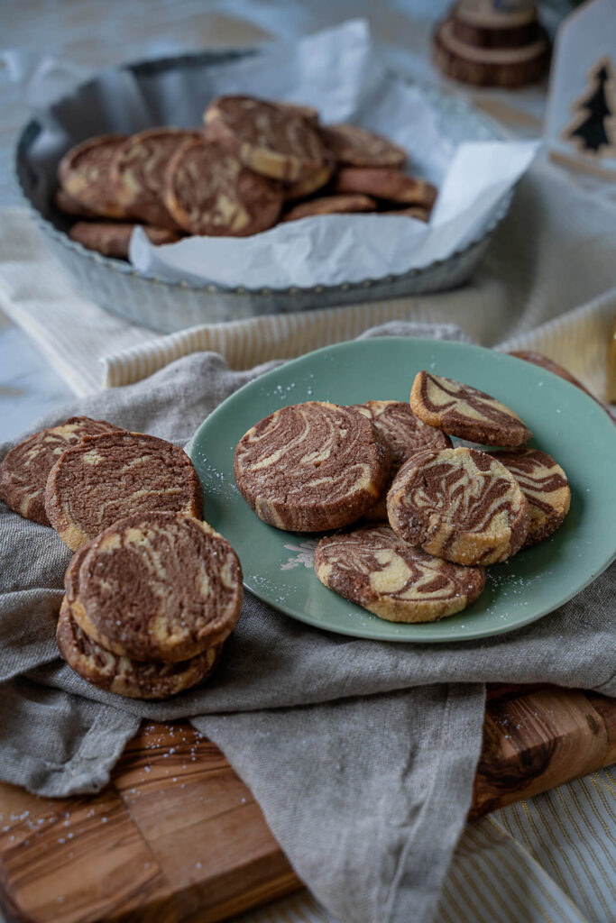 Heidesand backen mit Schoko und Vanilleteig