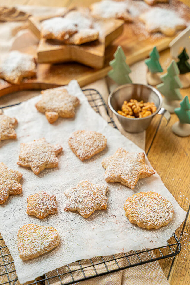 Marzipan Walnuss Plätzchen zum Ausstechen Einfach Malene