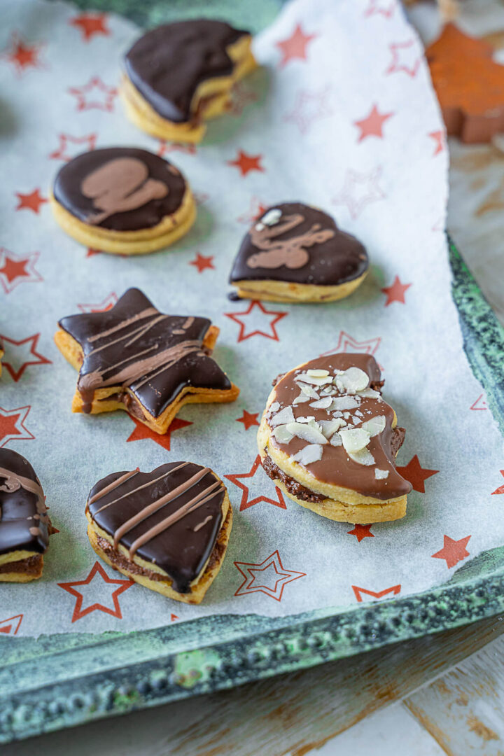 Gefüllte Schoko-Marzipan Taler - irre lecker - Einfach Malene