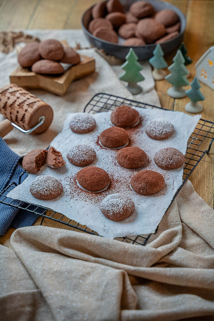 Schoko Lebkuchen Butterwölkchen - köstliches & zartes Buttergebäck ... Schoko Lebkuchen Butterwölkchen - köstliches & zartes Buttergebäck ...