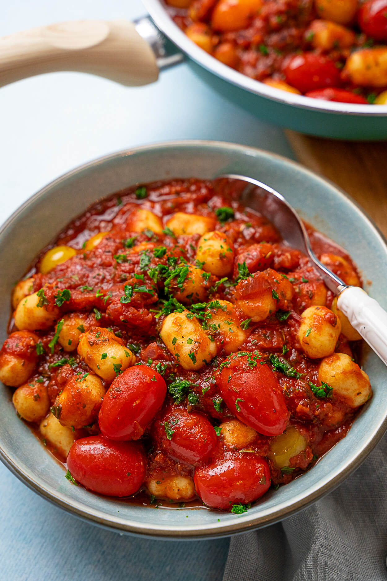 20 Minuten Gnocchi-Pfanne in Tomatensauce - Einfach Malene