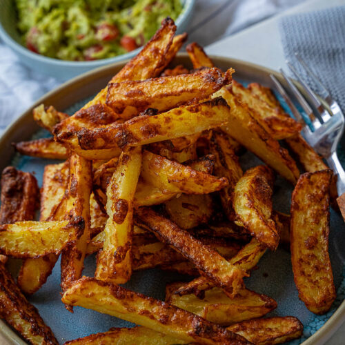 Parmesan Kartoffeln mit Guacamole