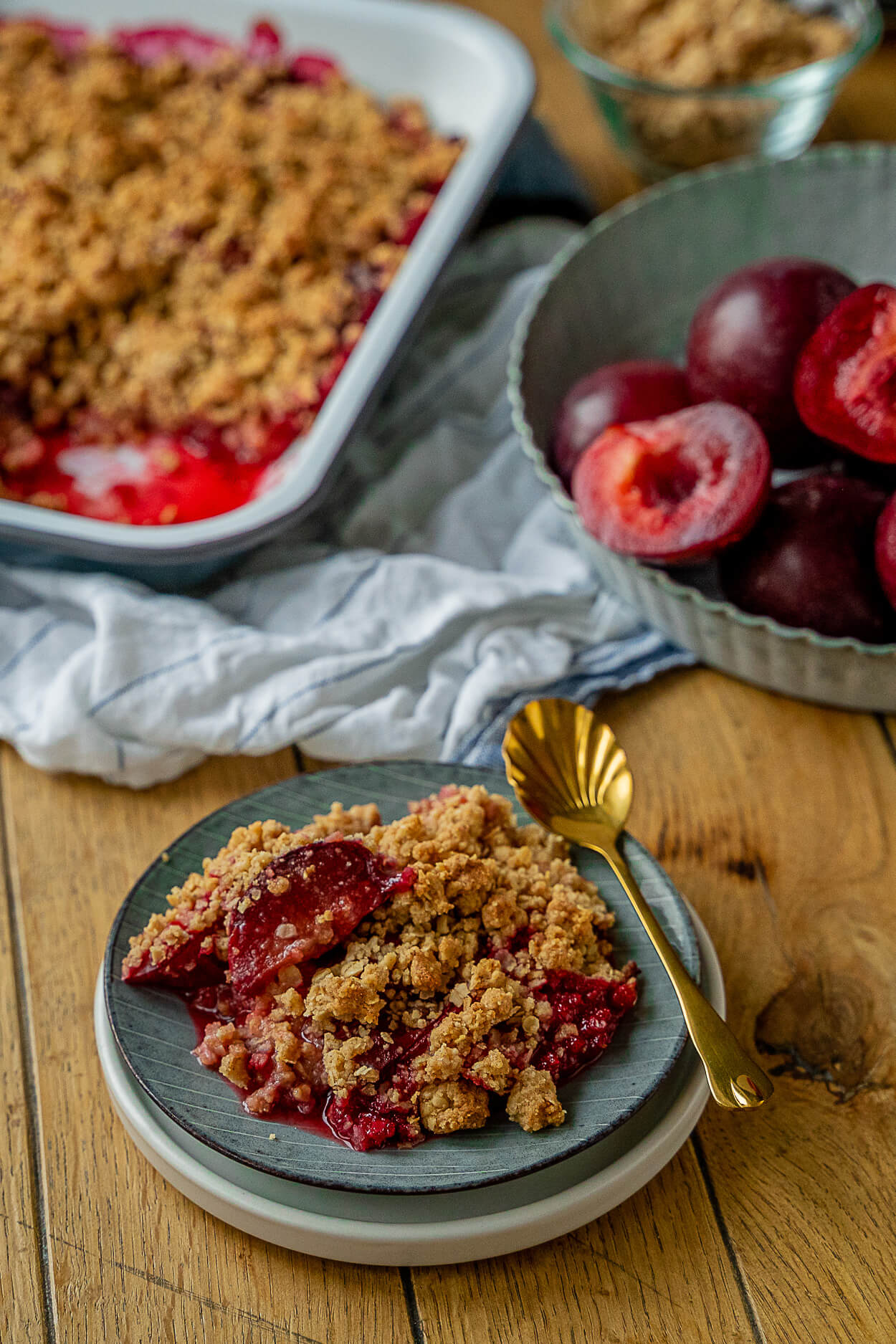 Crumble mit Pflaume