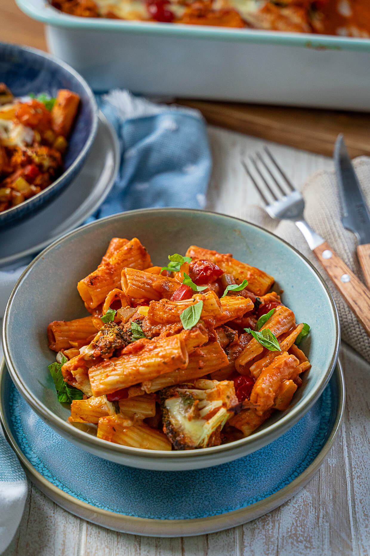 Vegetarischer Nudelauflauf - lecker und ruckzuck zum Ofen - Einfach Malene