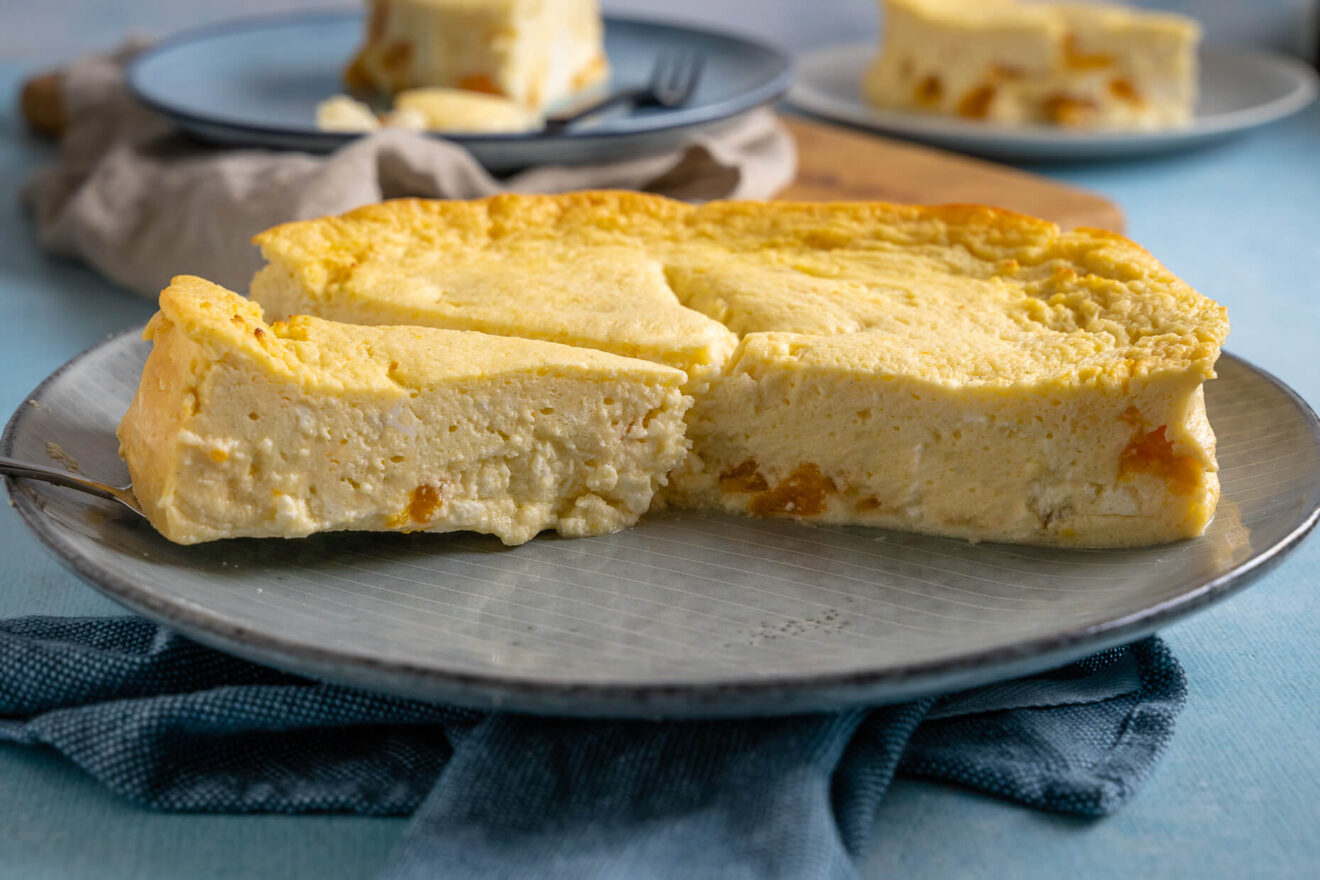Käsekuchen mit Mandarinen - Omas Quarkkuchen ohne Boden - Einfach Malene Käsekuchen mit Mandarinen - Omas Quarkkuchen ohne Boden - Einfach Malene