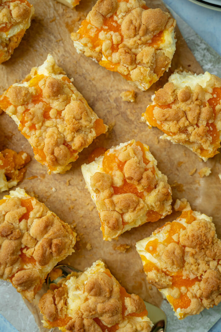Omas Quark Streuselkuchen mit Mandarinen - Blechkuchen Rezept