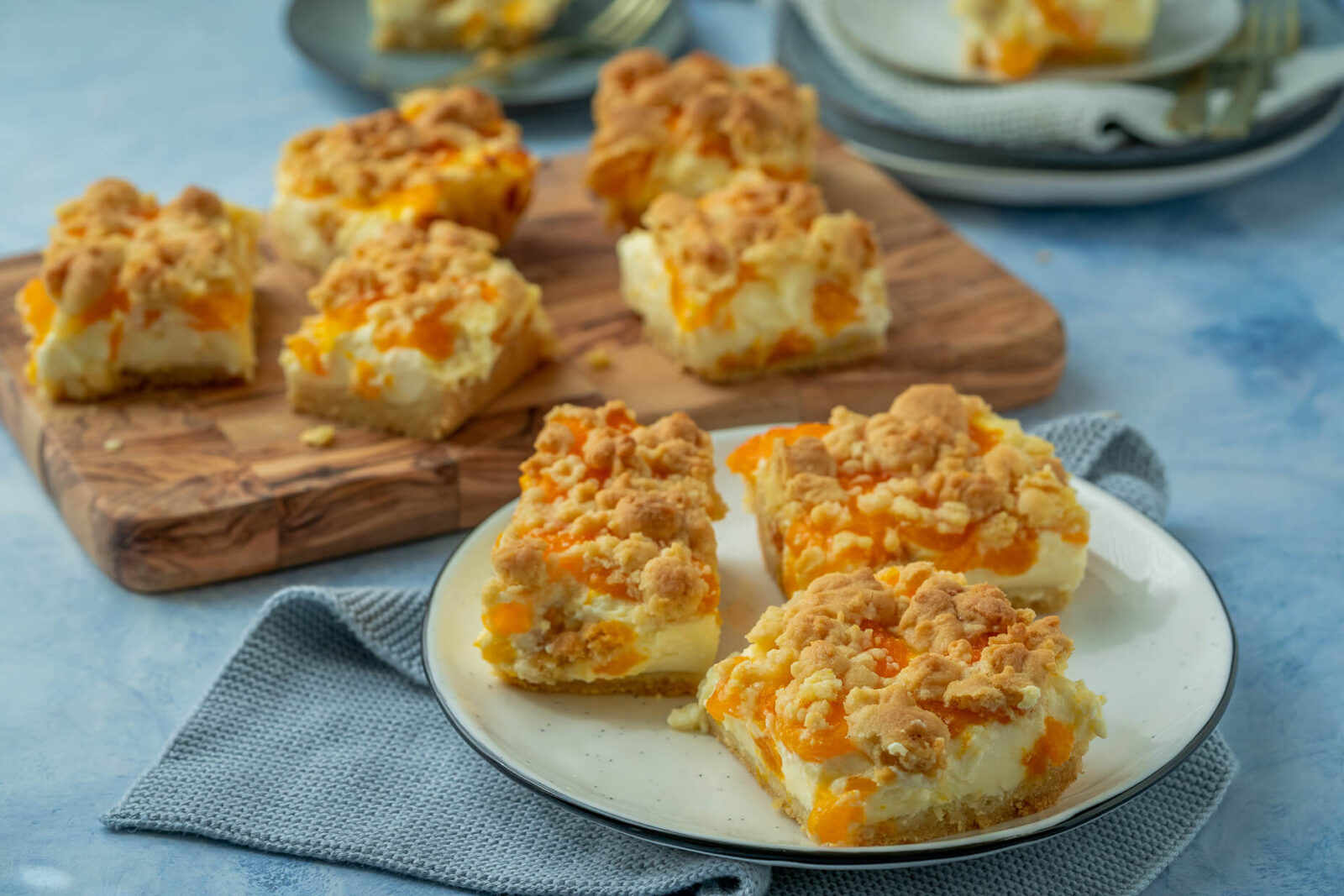 Omas Quark Streuselkuchen mit Mandarinen - Käsekuchen Rezept