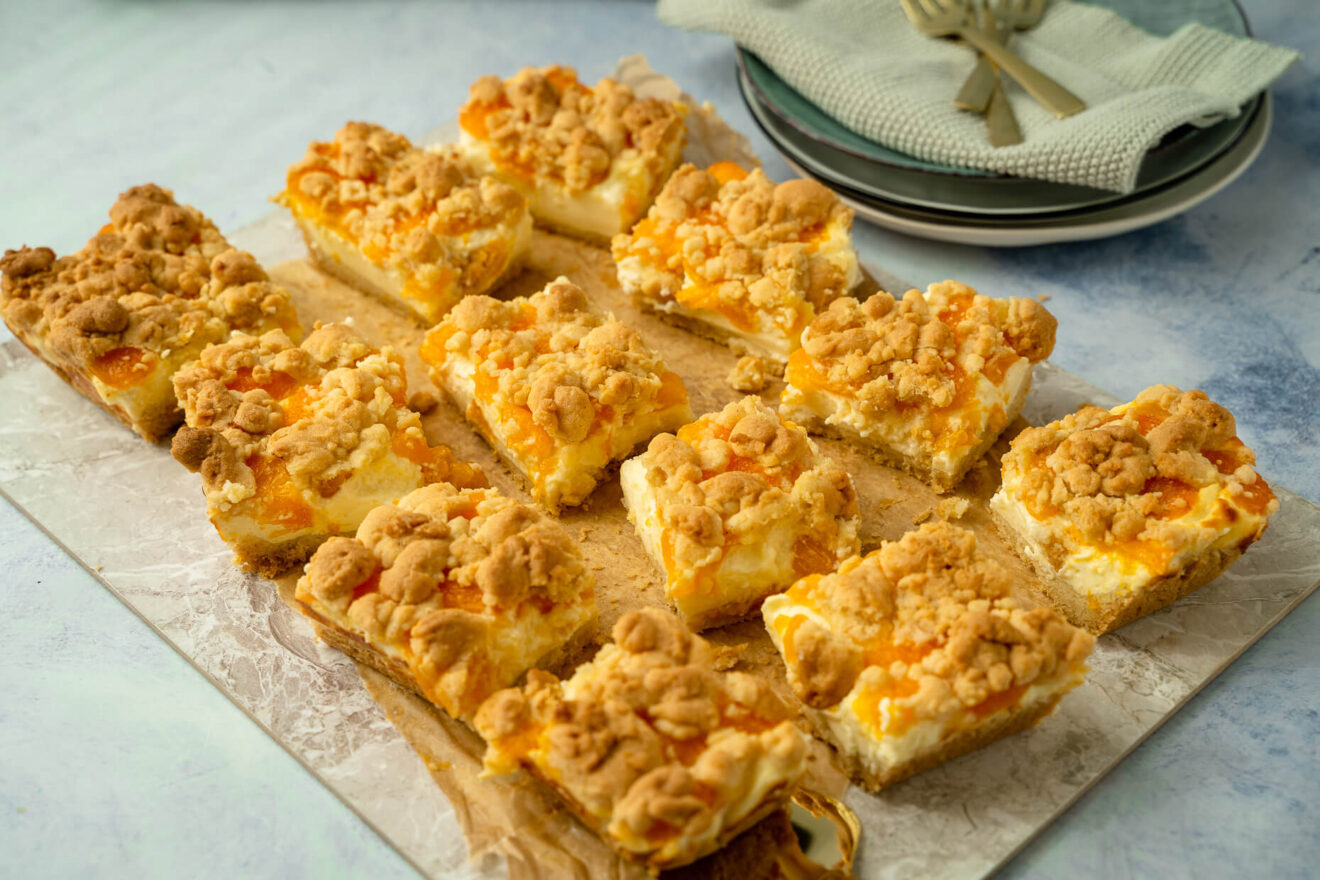 Omas Quark Streuselkuchen mit Mandarinen - Käsekuchen Rezept