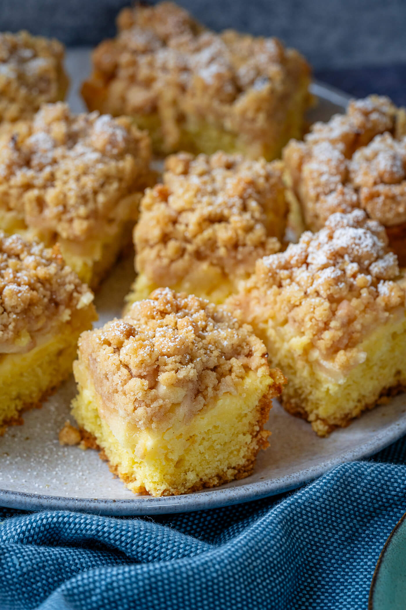 Bester Apfelkuchen Mit Pudding Und Streusel