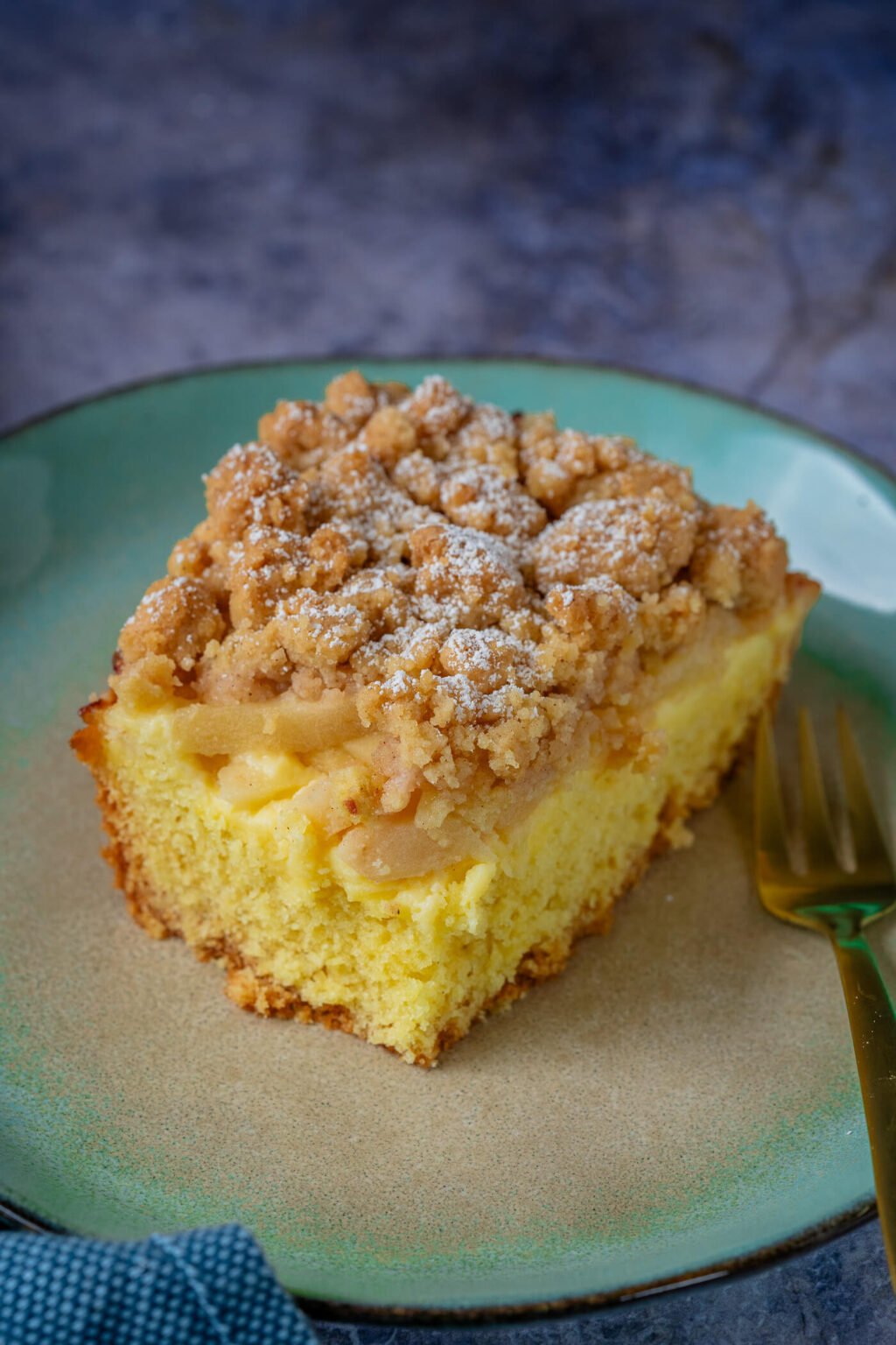 Bester Apfelkuchen Mit Pudding Und Streusel