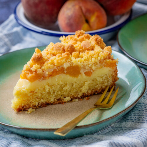Pfirsich Streuselkuchen