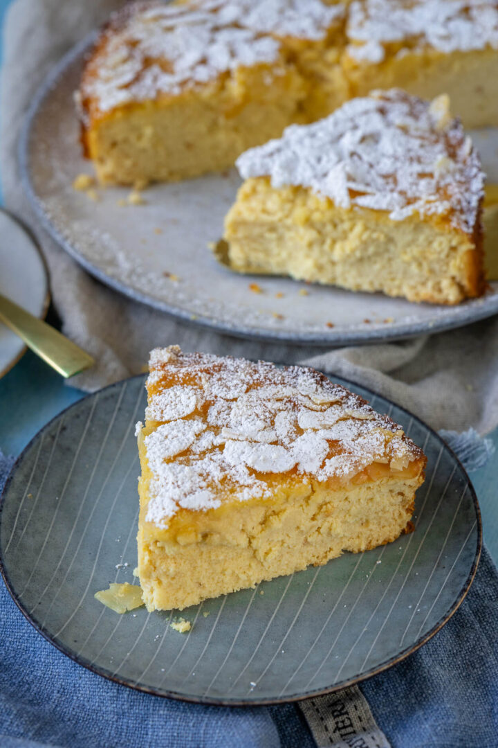 Einfaches Rezept für italienischen Ricottakuchen mit Marzipan