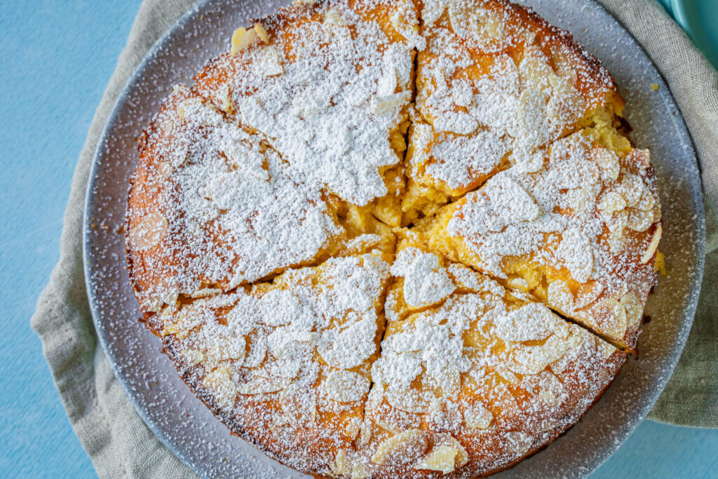 Ricotta Kuchen mit Marzipan