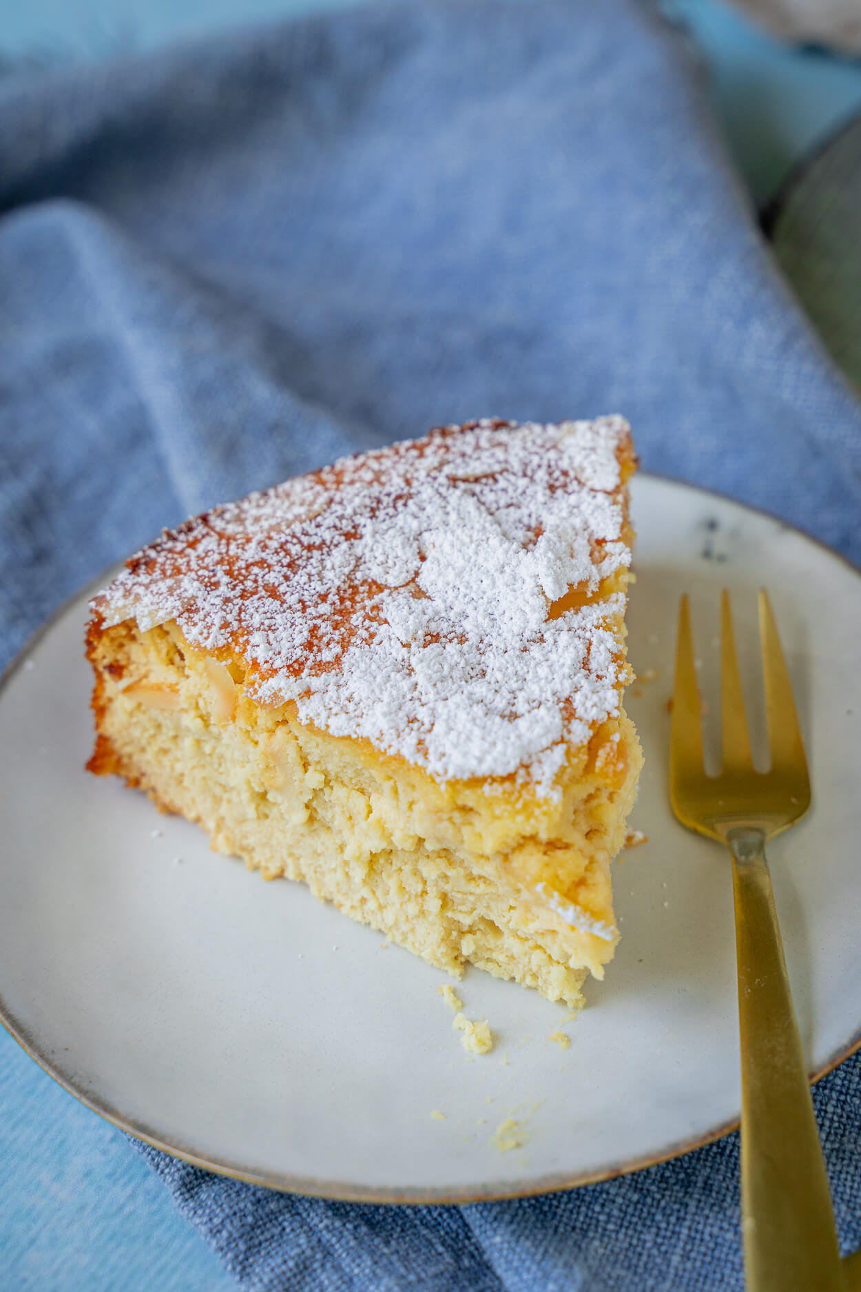 Einfaches Rezept für italienischen Ricottakuchen mit Marzipan