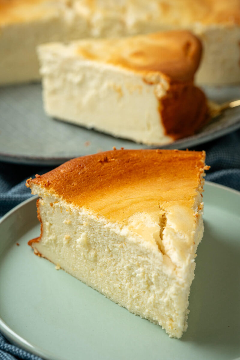 Cremiger Käsekuchen ohne Boden - lecker, schnell &amp; einfach