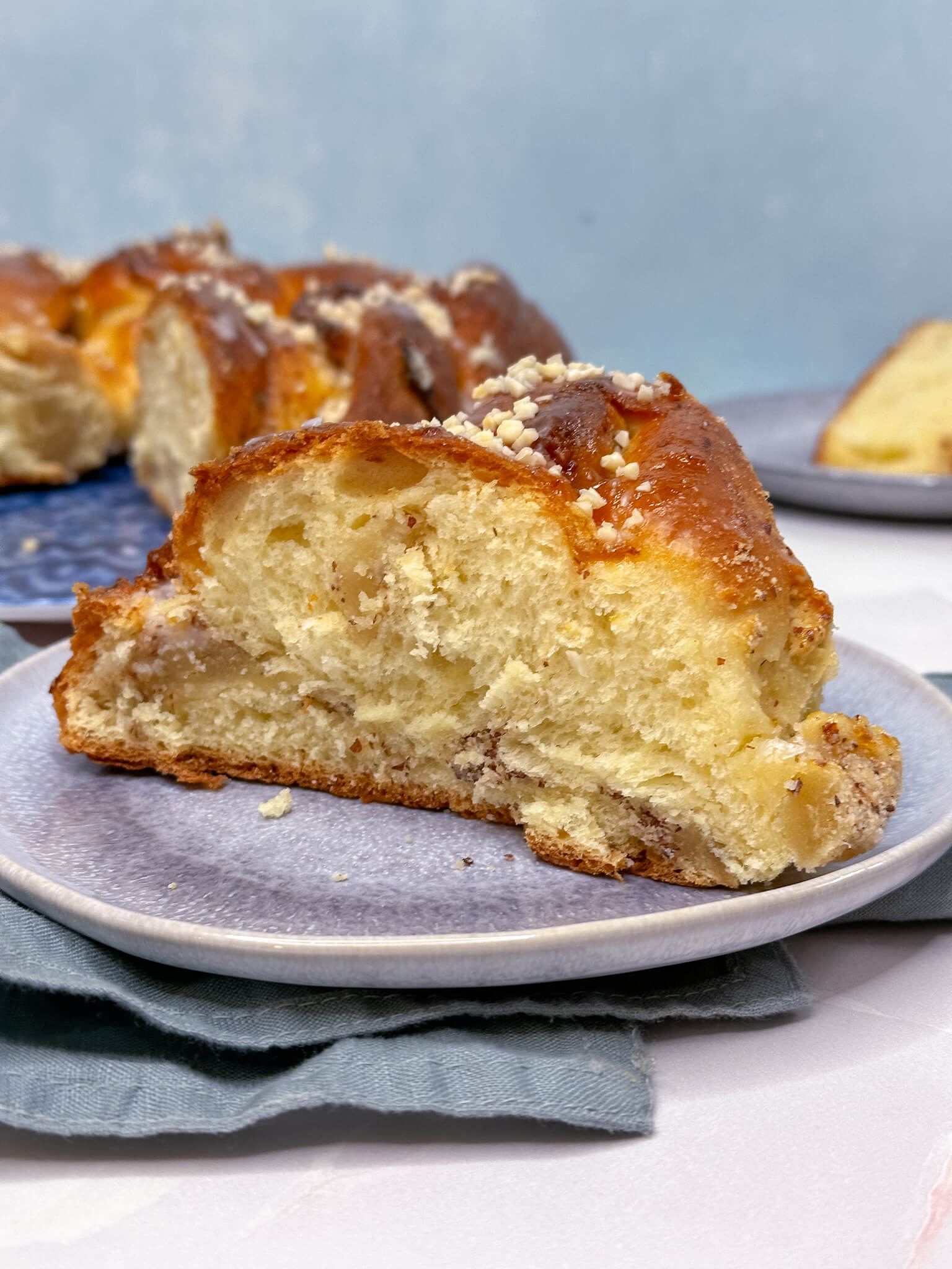 Mandel-Marzipan-Kranz - Marzipankuchen für die Weihnachtszeit - Einfach ...