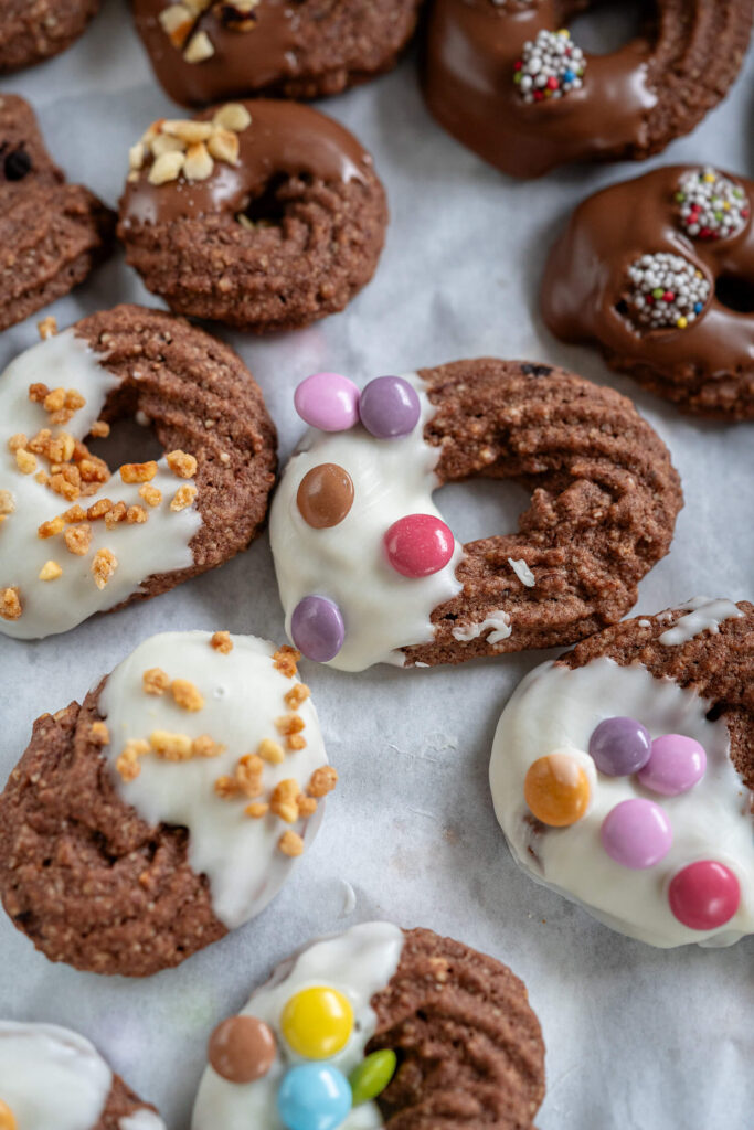Spekulatiuskringel mit Schokolade
