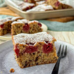 Kirsch Nusskuchen vom Blech