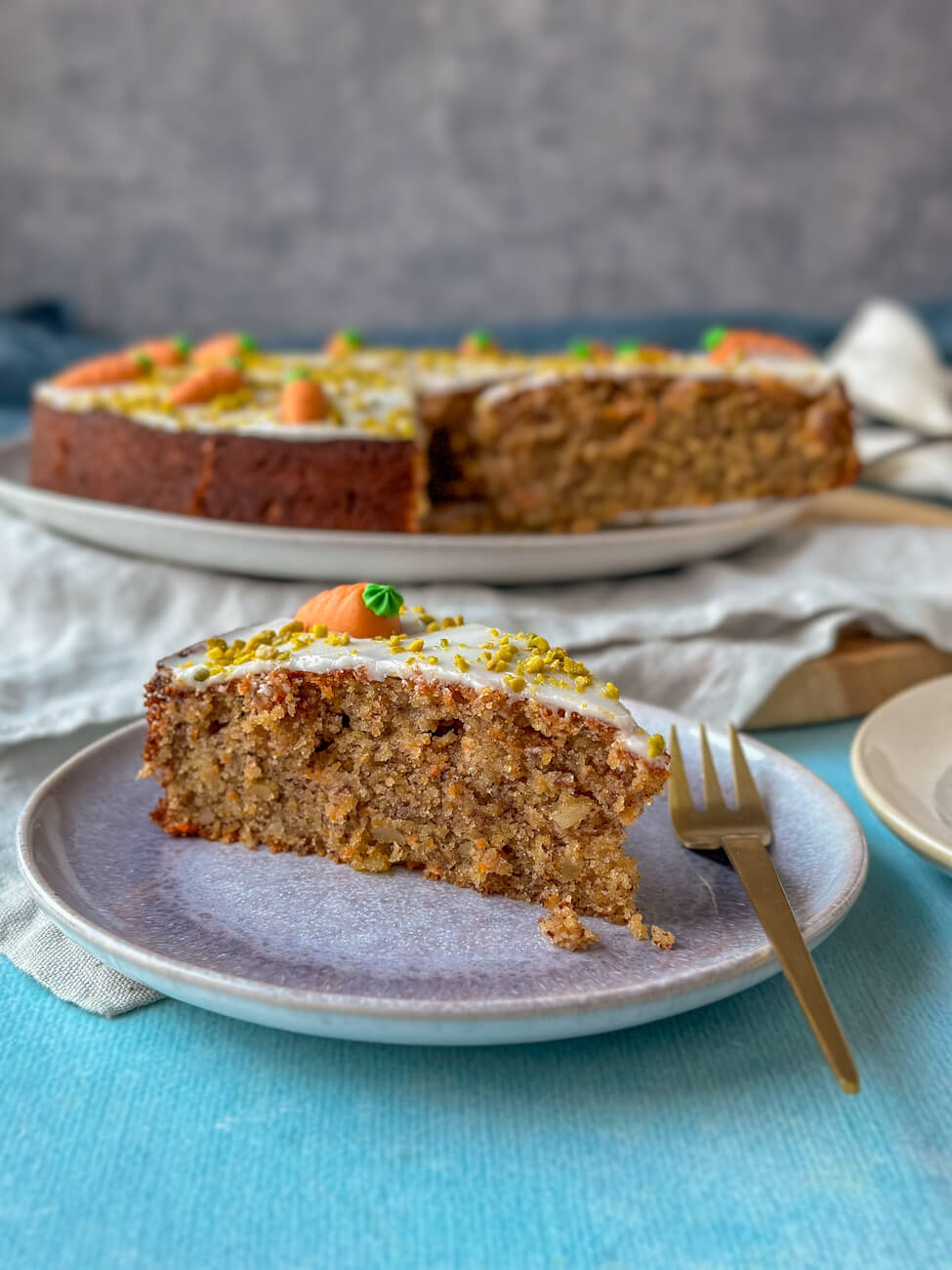 Rüblikuchen - saftiger Karottenkuchen für die Osterzeit - Einfach Malene