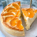 Käsekuchen mit Pfirsich