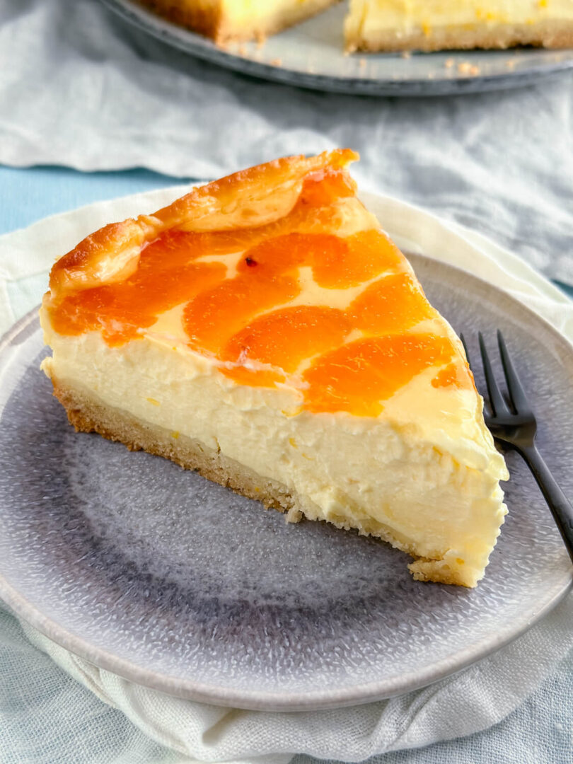 Leckeres Rezept für Käsekuchen mit Kirschen - einfache Kuchen