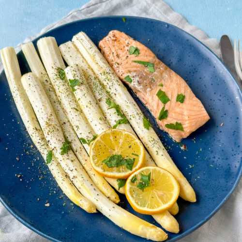 Spargel im Ofen gegart