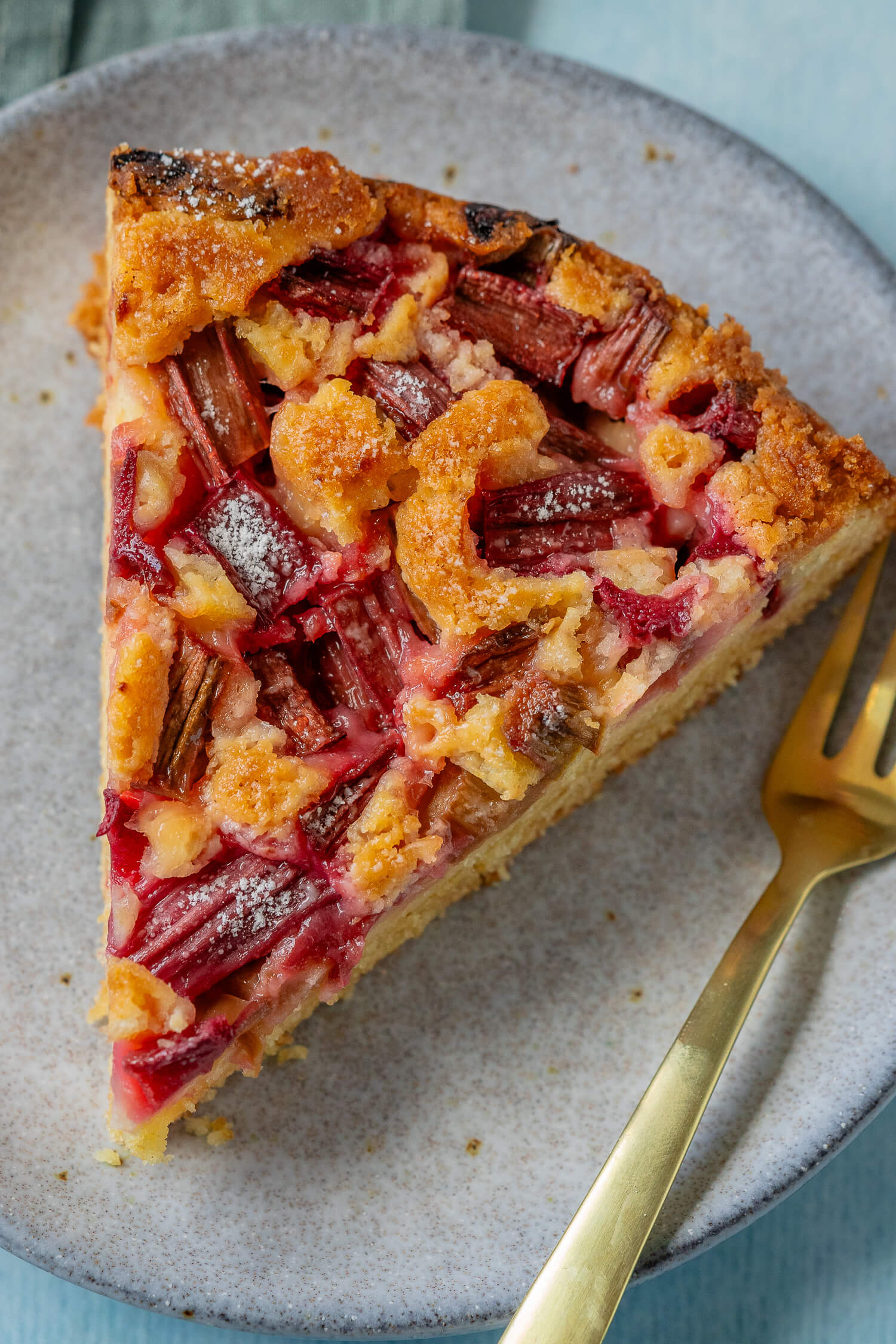 Rhabarberkuchen aus der Springform - mega lecker - Einfach Malene