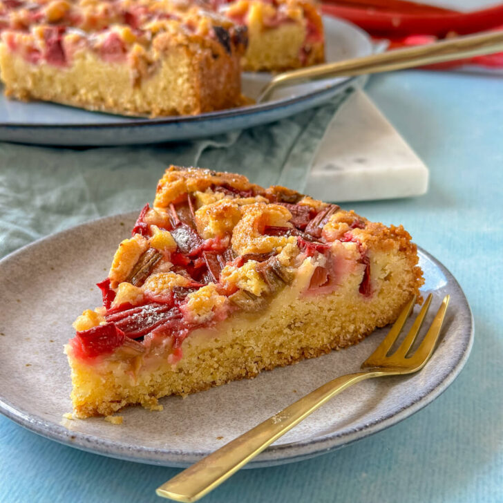 Rhabarberkuchen aus der Springform - mega lecker - Einfach Malene