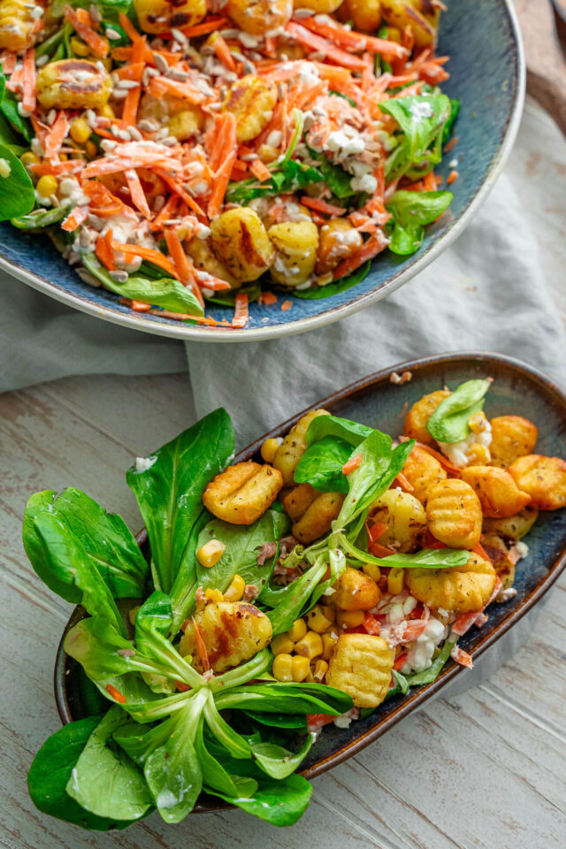Knuspriger Gnocchi Salat - einfach &amp; lecker