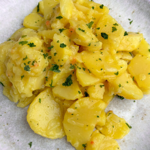 Schwäbischer Kartoffelsalat - einfaches Rezept