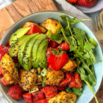 Erdbeer Hähnchen Salat mit Burrata - mega leckeres Rezept