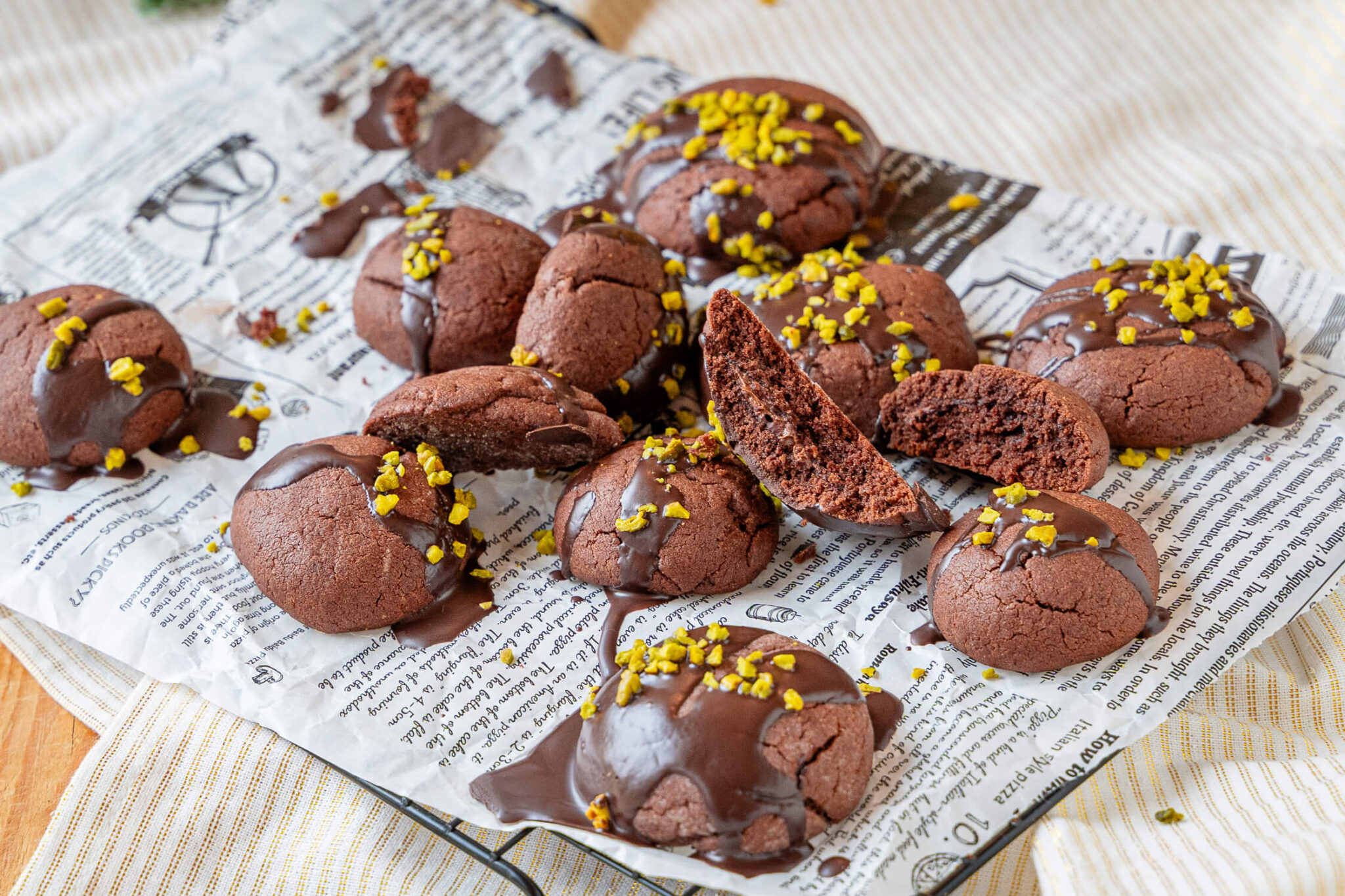 Gefüllte Nutellaplätchen - einfache Schoko Plätzchen - Einfach Malene
