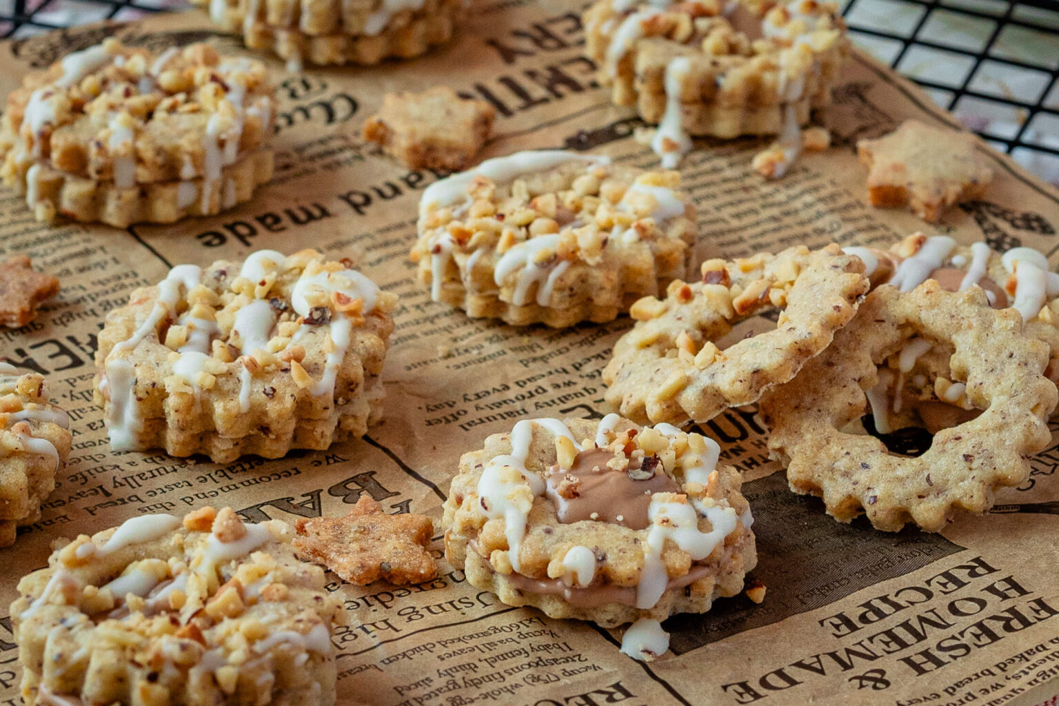 Giotto Plätzchen mit leckerer Haselnusscreme - Einfach Malene
