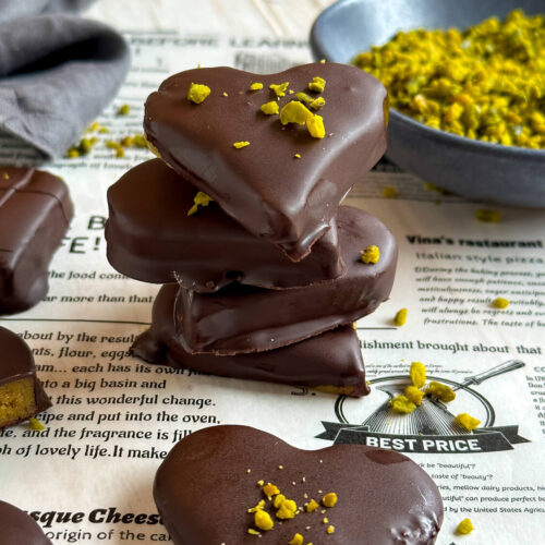 Pistazien Marzipan Herzen