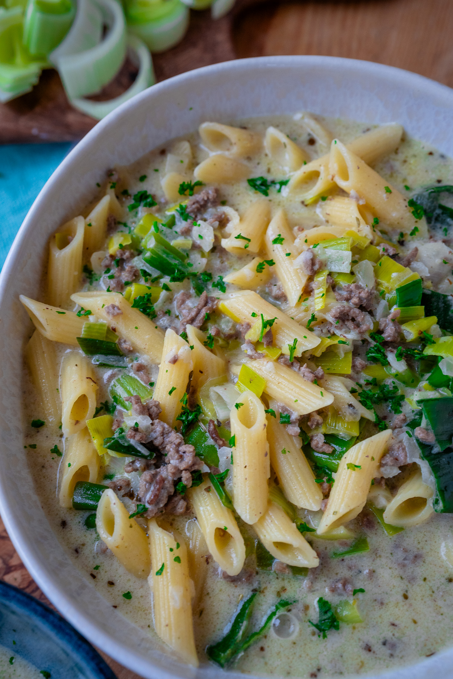 hackfleisch lauch pfanne mit kartoffeln