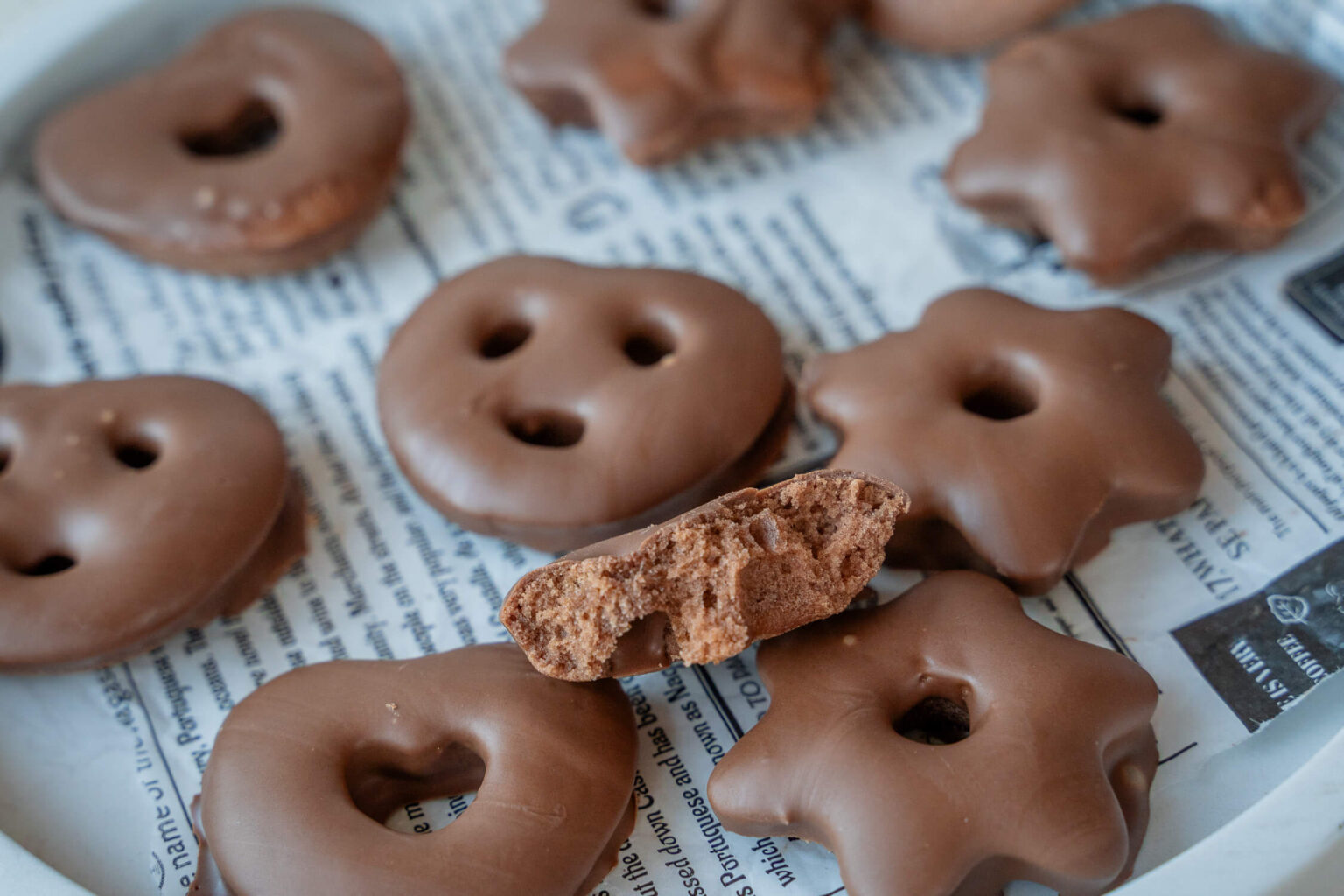 Weiche Lebkuchen mit Schokolade - Einfach Malene