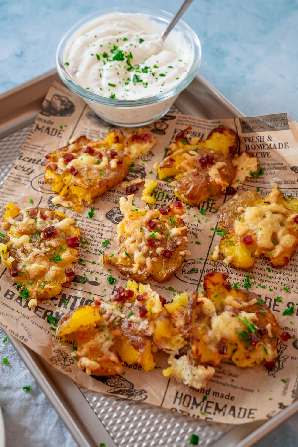 Die knusprigsten Kartoffeln, die du je gegessen hast – mit Käse und ...