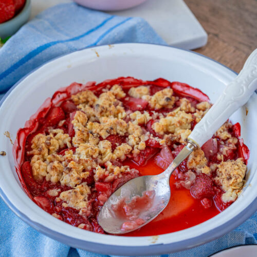 Erdbeer Crumble
