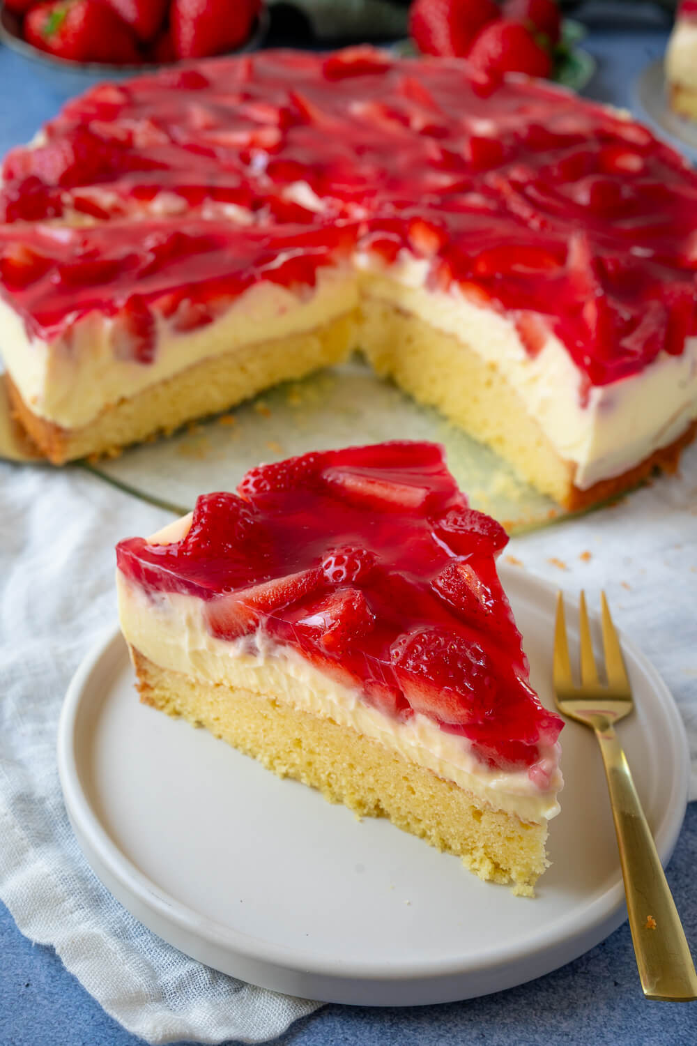 Erdbeer Schmandkuchen