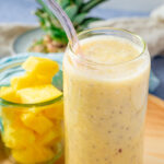 Gesunder Pina Colada Frühstücks Smoothie