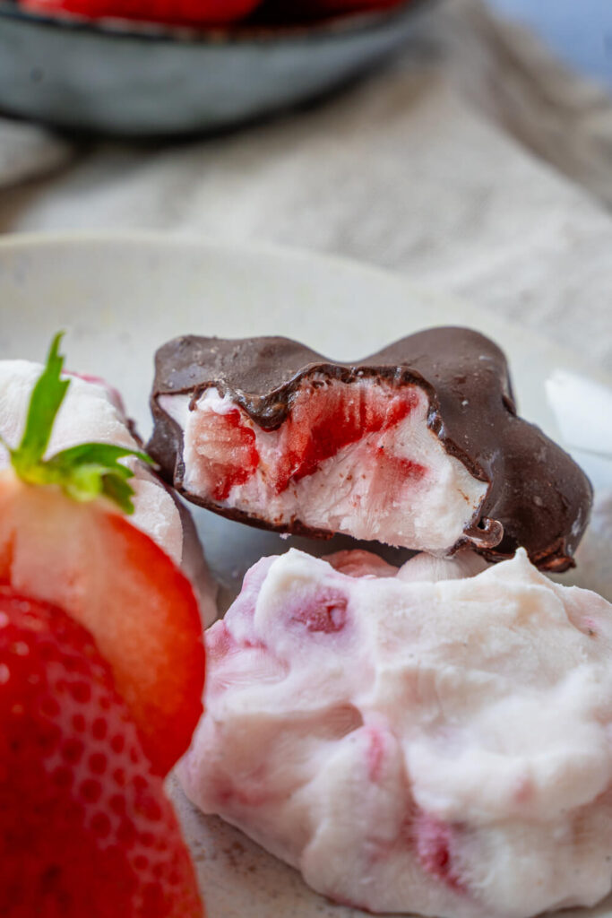 Joghurt Erdbeer Bites