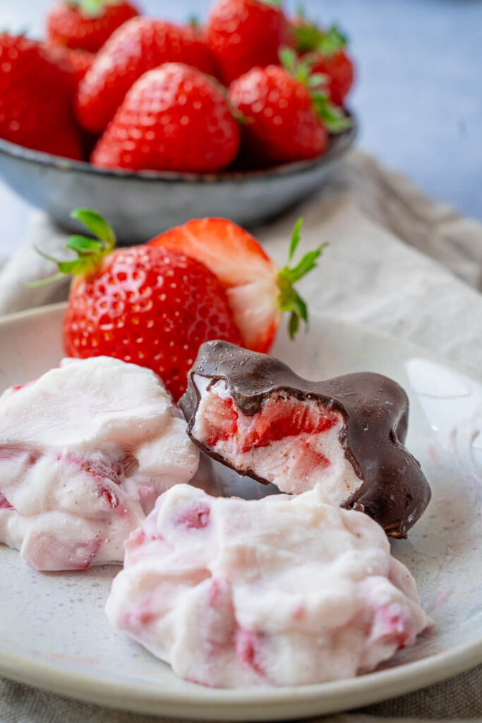 Joghurt Erdbeer Bites-