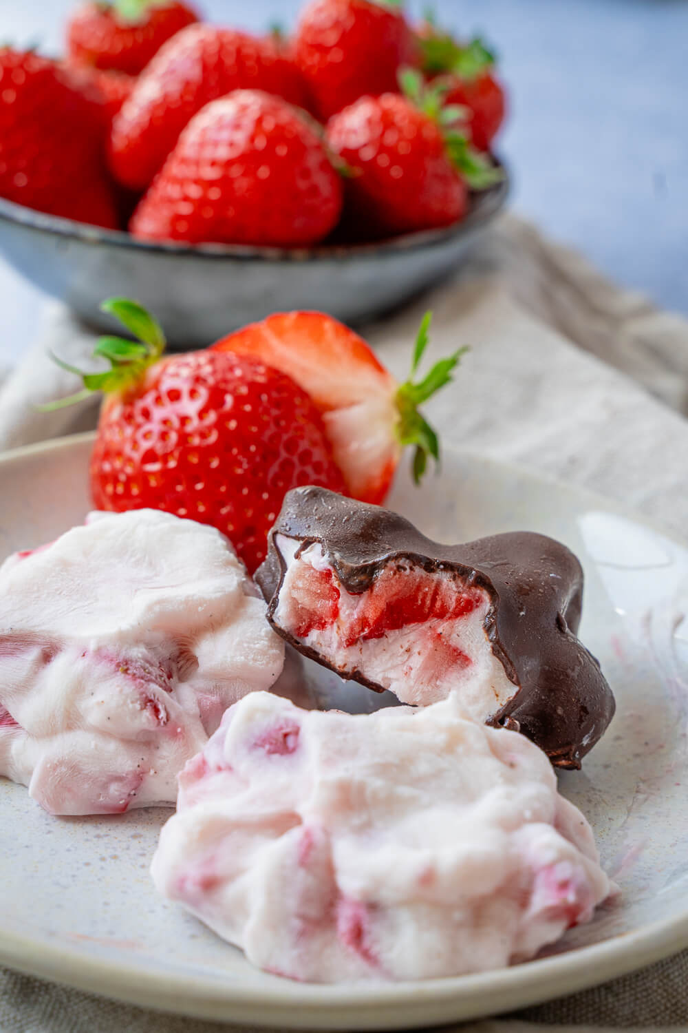 Joghurt Erdbeer Bites-