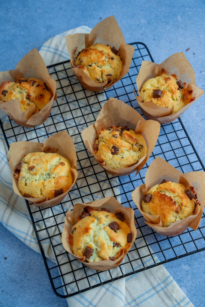 Quark Muffins mit Schokostücken