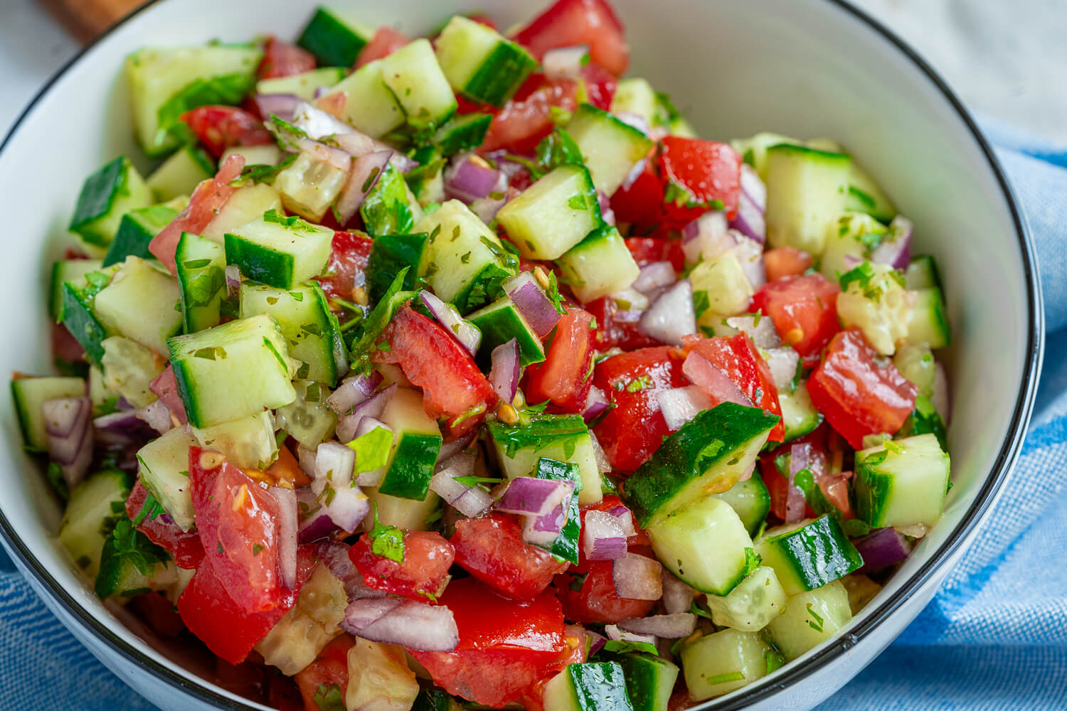 Tomaten Gurkensalat
