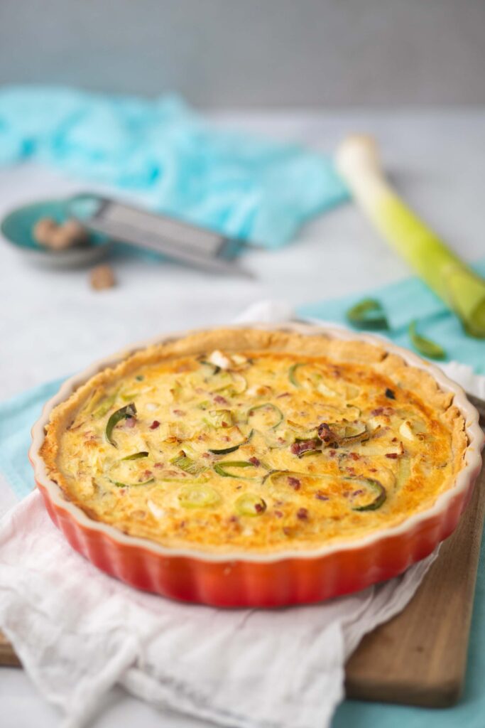 Quiche Lorraine mit Speck und Lauch