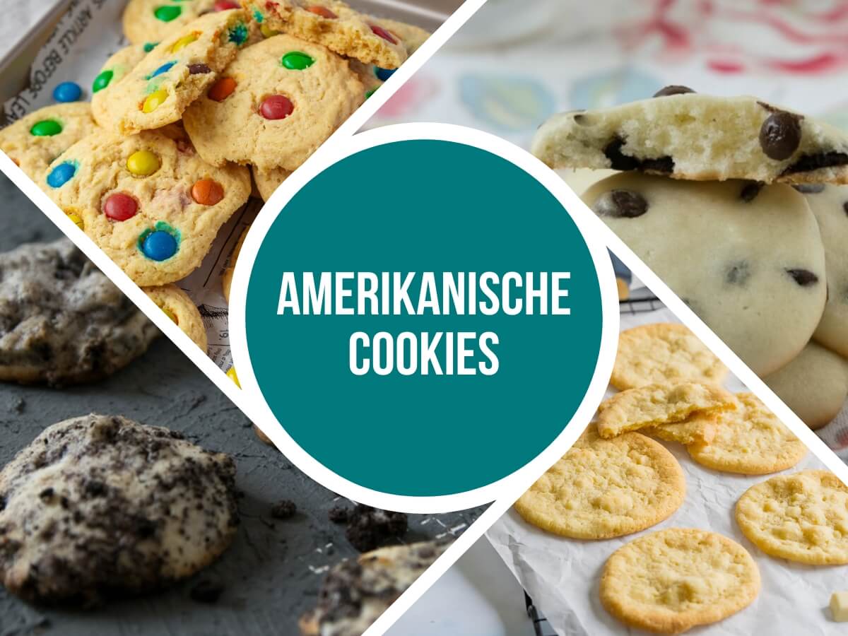 Amerikanische Cookies Rezepte - weich, einfach &amp; super lecker