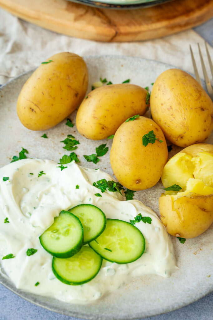 Pellartoffeln mit Quark
