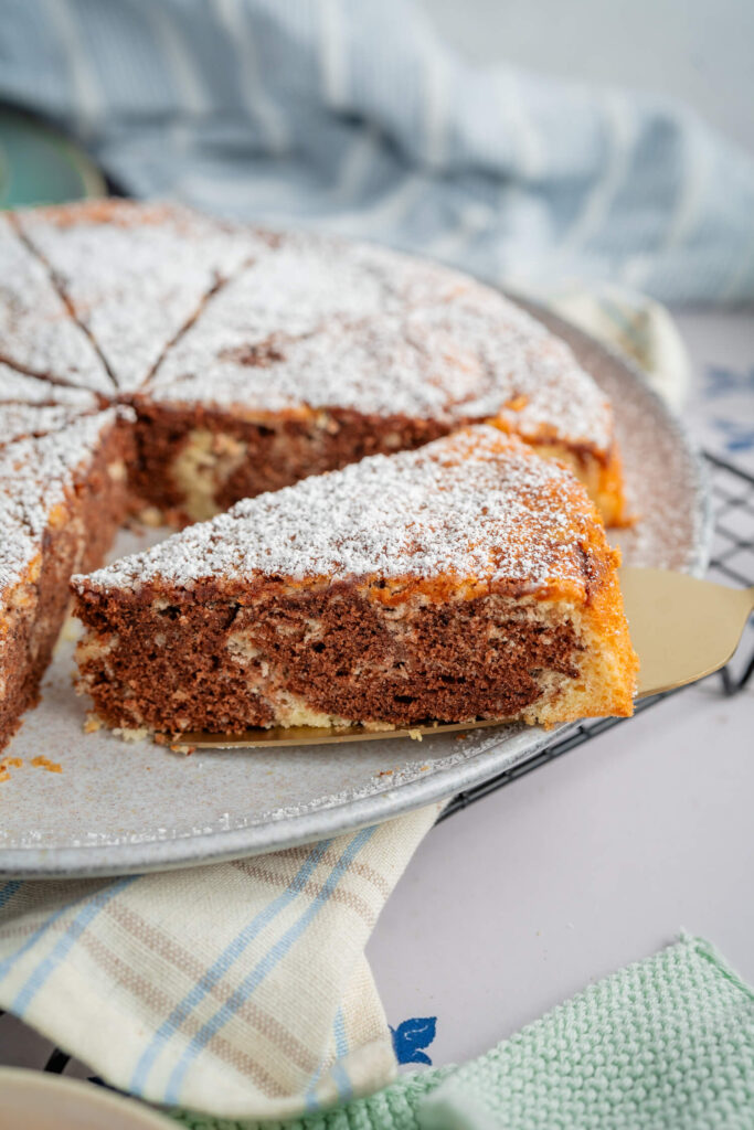 Wolkekuchen marmoriert
