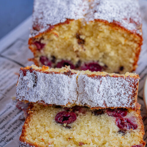 Kirsch Zitronen Kuchen - Rührkuchen aus der Kastenform